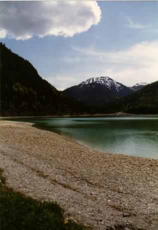 Plansee bei Niedrigwasser